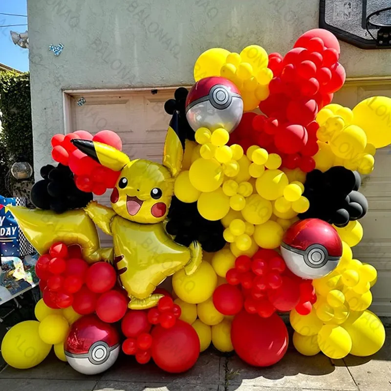 106 ballons Pokémon Pikachu pour anniversaires, célébrations, etc.
