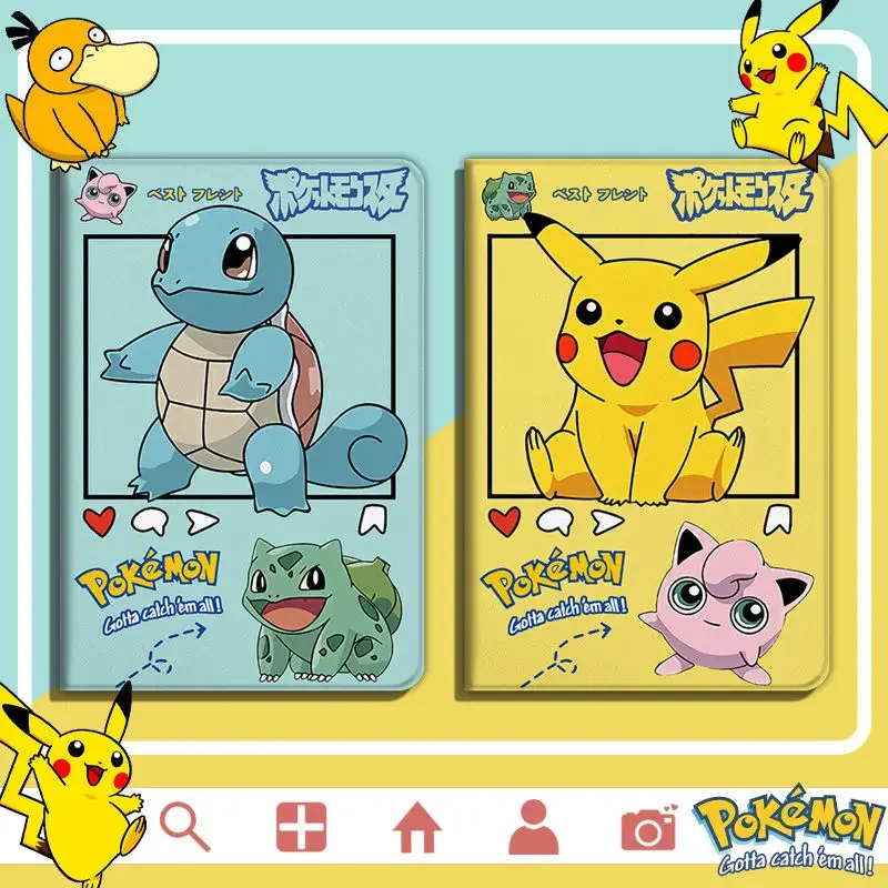 Pokemon iPad Air Pro Smartcover avec motifs Pikachu, Bulbasaur, Carapuce, Jiggypuff
