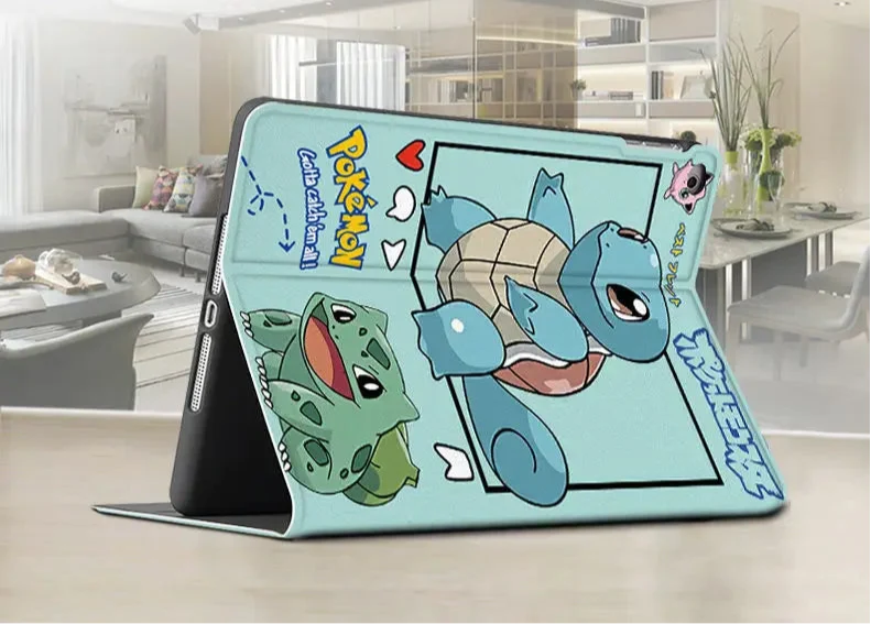 Pokemon iPad Air Pro Smartcover avec motifs Pikachu, Bulbasaur, Carapuce, Jiggypuff
