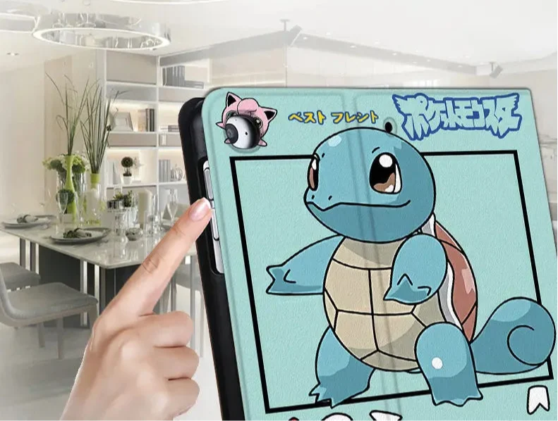 Pokemon iPad Air Pro Smartcover avec motifs Pikachu, Bulbasaur, Carapuce, Jiggypuff
