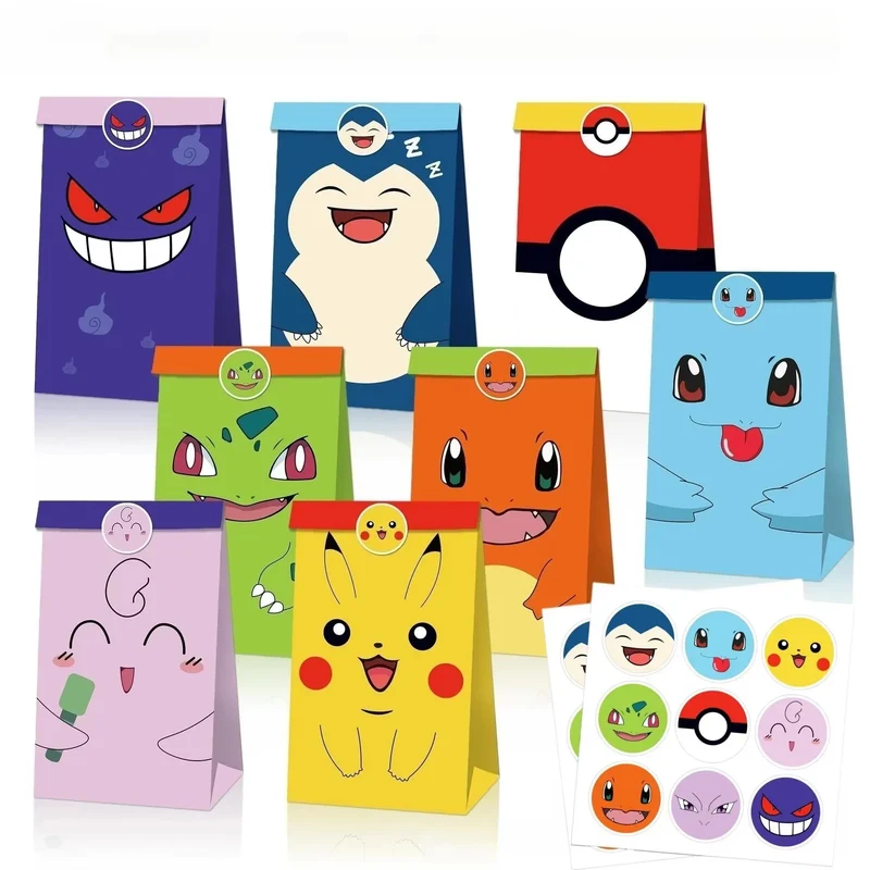 Boîte à bonbons ou sac Pokémon pour anniversaires, fêtes, etc.