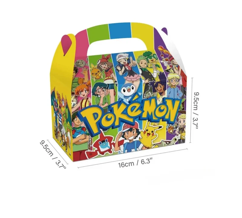 Boîte à bonbons ou sac Pokémon pour anniversaires, fêtes, etc.