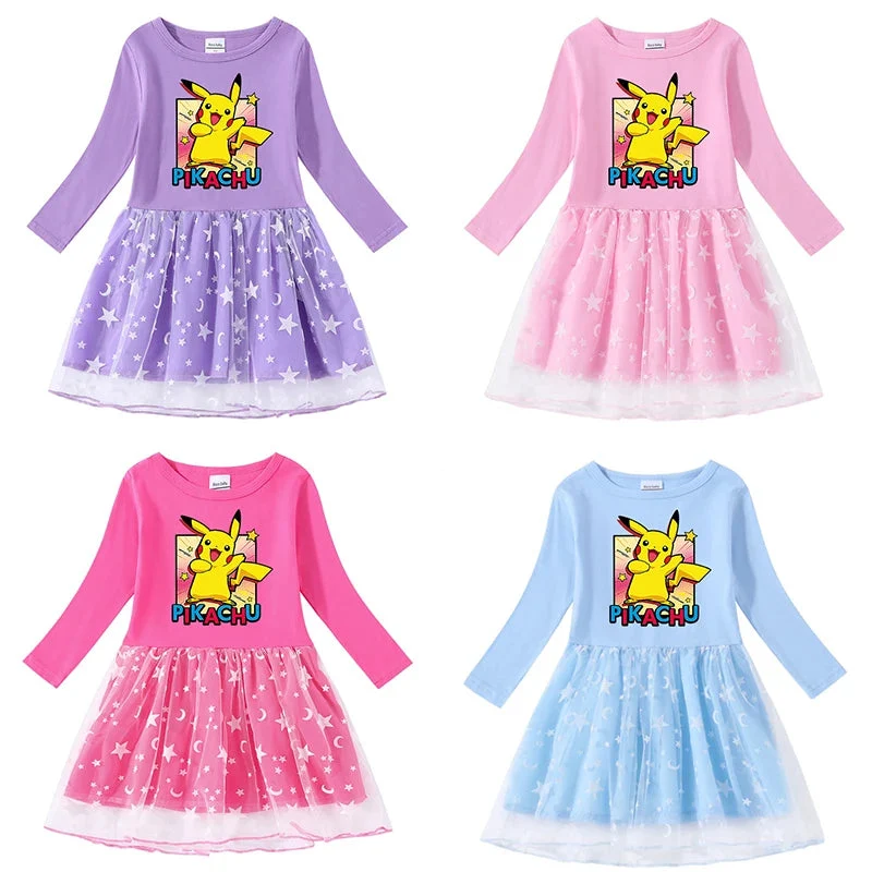 Robe de princesse Pokémon Pikachu pour enfants