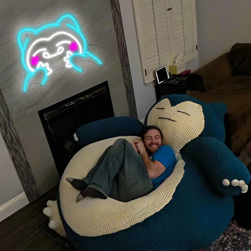 Ronflex Ronflex LED Applique Néon Pokémon Décoration Murale