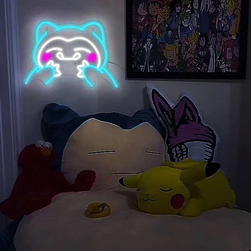 Ronflex Ronflex LED Applique Néon Pokémon Décoration Murale