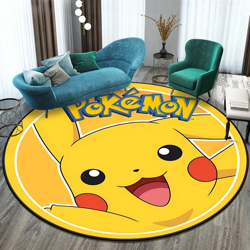 Tapis Pokémon rond dans de nombreux motifs Eevee, Aquana, Pokeball etc.