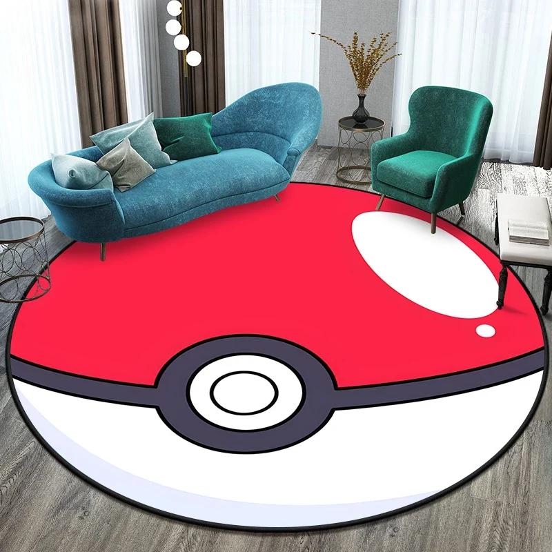 Tapis Pokémon rond dans de nombreux motifs Eevee, Aquana, Pokeball etc.