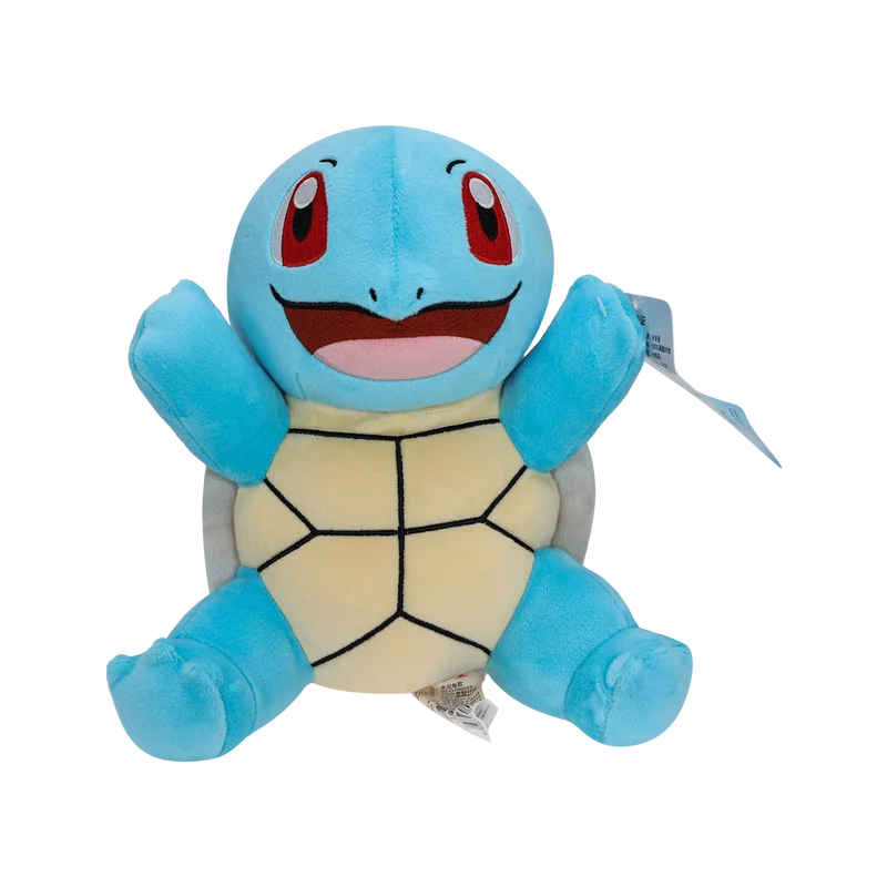 Mignon Pokémon en peluche (Seeper, Sheinux, Felori, Squirtle, Pescragon, Turtok ou Flamiau)
