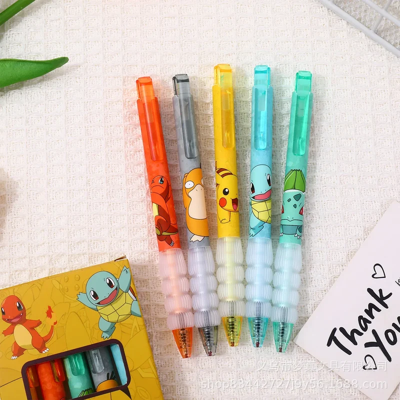 5 stylos gel Pokémon dans un ensemble