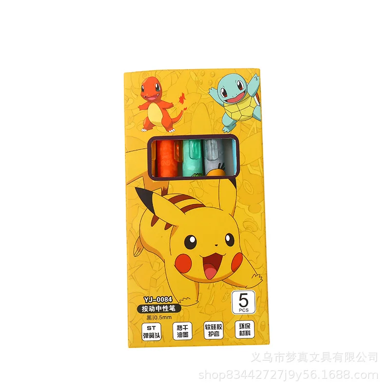 5 stylos gel Pokémon dans un ensemble
