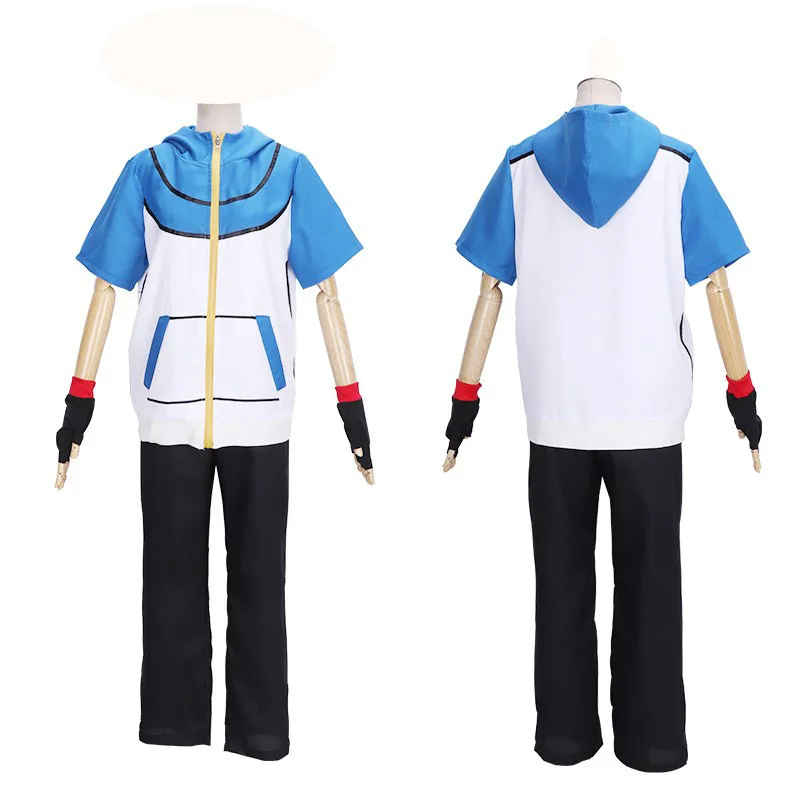 Ensemble de cosplay de costume d'entraîneur Pokémon pour le carnaval, les déguisements, etc.