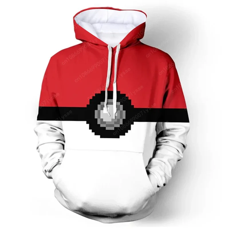 Sweat à capuche cosplay Pokeball pour enfants ou adultes