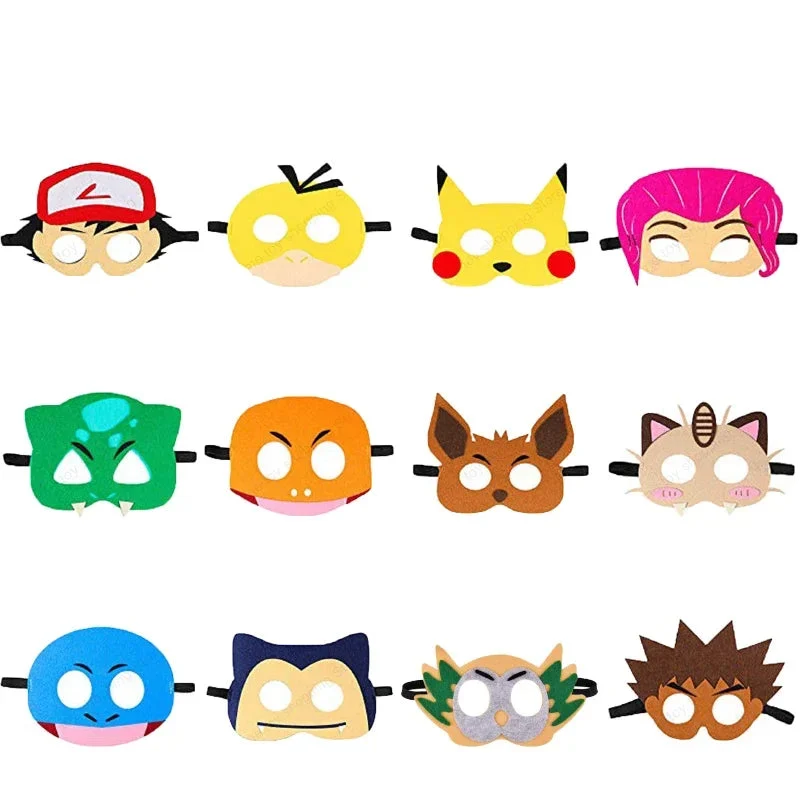 Masques de cosplay Pokémon pour carnaval, fête, carnaval, anniversaires