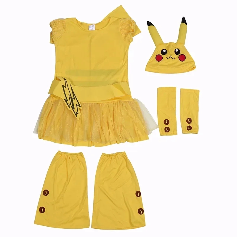 Jolie robe Pikachu pour enfants - costume cosplay carnaval