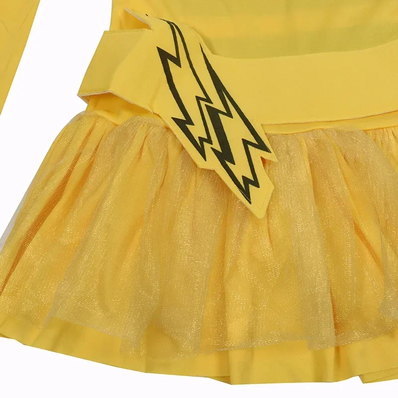 Jolie robe Pikachu pour enfants - costume cosplay carnaval