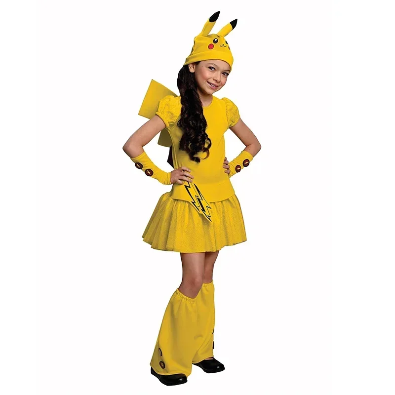Jolie robe Pikachu pour enfants - costume cosplay carnaval