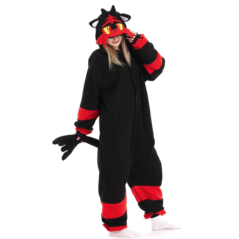 Costume de Cosplay, combinaison Litten Flamiau