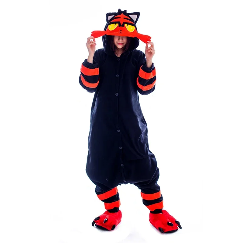Costume de Cosplay, combinaison Litten Flamiau