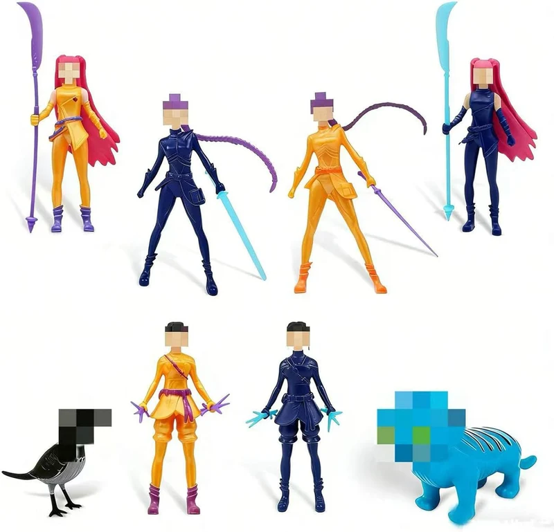 Set de 8 figurines KPop Demon Hunters (HUNTR/X + Saja Boys)