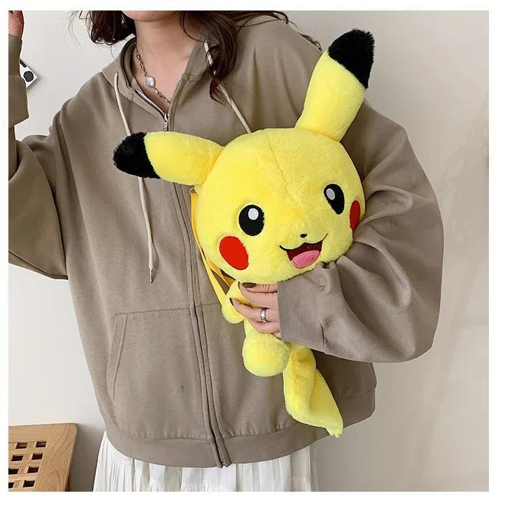 Sac à dos Pokémon mignon et moelleux Pikachu, Charmander, Charizard et autres