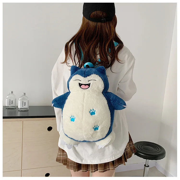 Sac à dos Pokémon mignon et moelleux Pikachu, Charmander, Charizard et autres