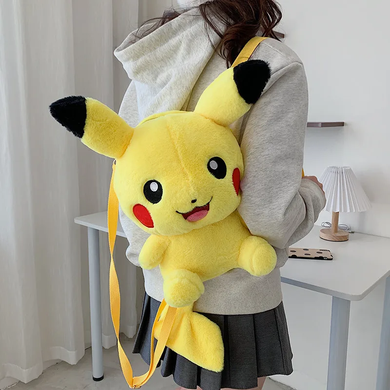 Sac à dos Pokémon mignon et moelleux Pikachu, Charmander, Charizard et autres