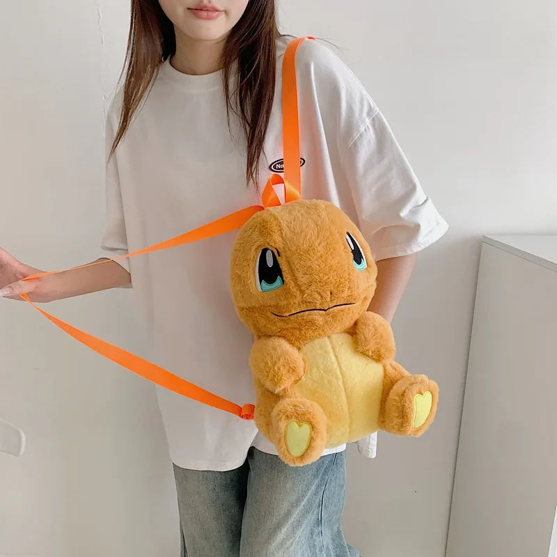 Sac à dos Pokémon mignon et moelleux Pikachu, Charmander, Charizard et autres