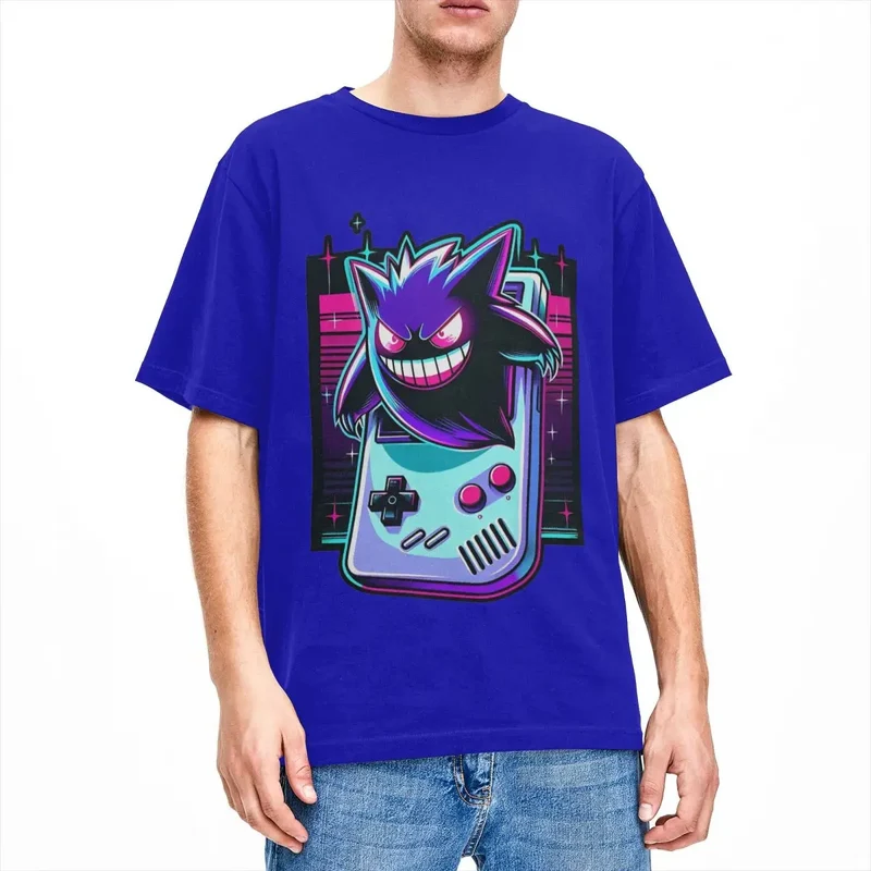 T-shirt de jeu vintage Pokemon Gengar en plusieurs couleurs