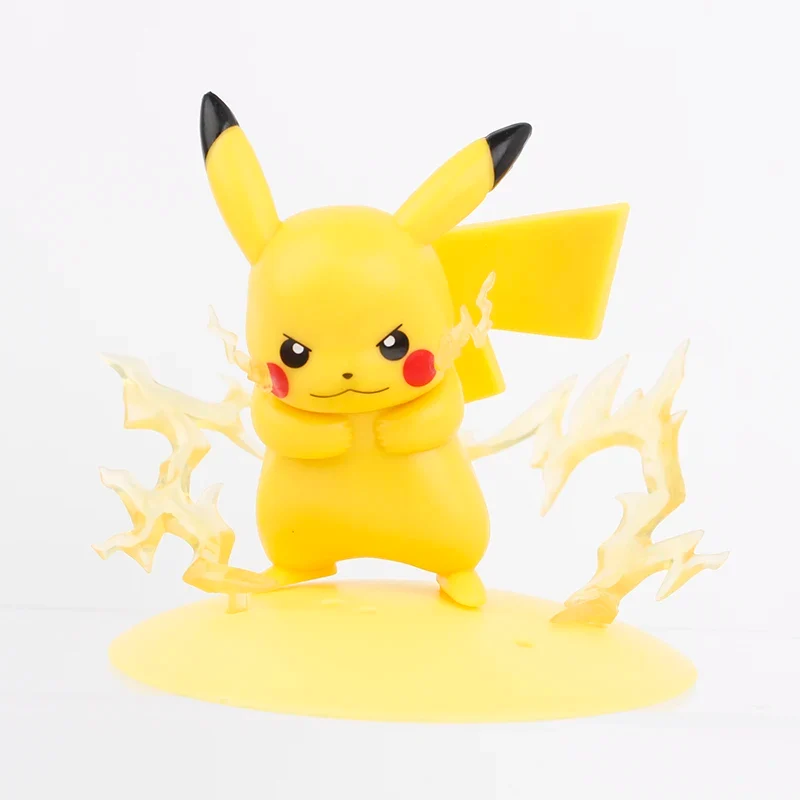 Coffret de 4 figurines Pokémon avec Pikachu, Feelinra Nymphali, Togepi et Piplup (8-10 cm)