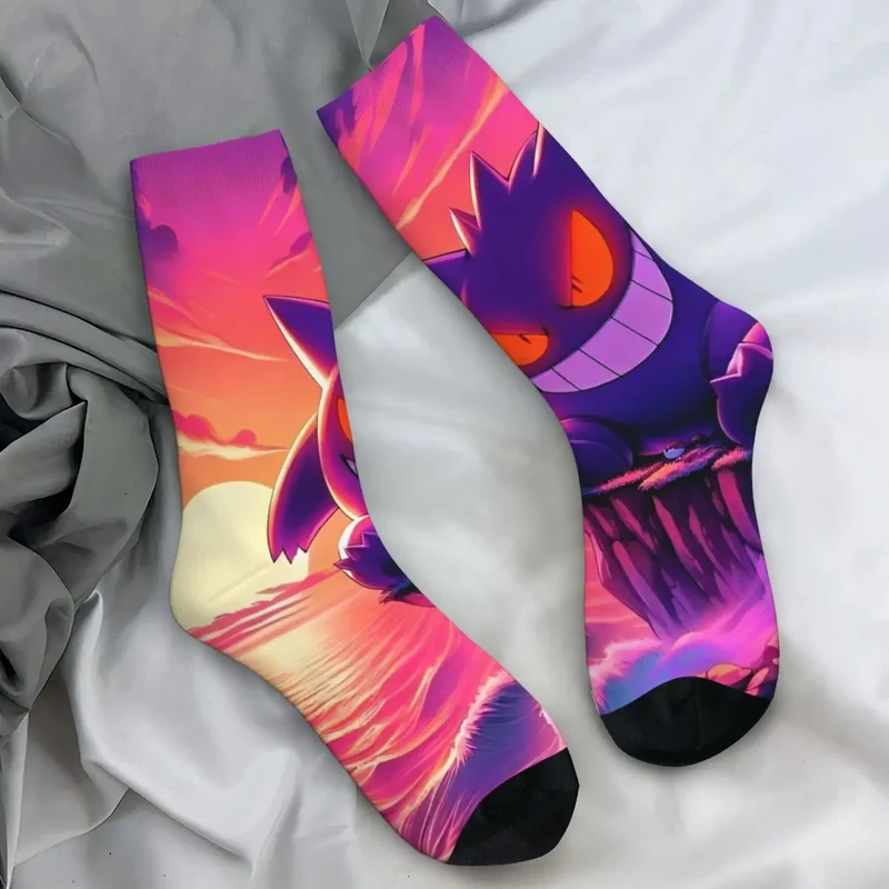 Chaussettes Gengar colorées dans de nombreux motifs colorés