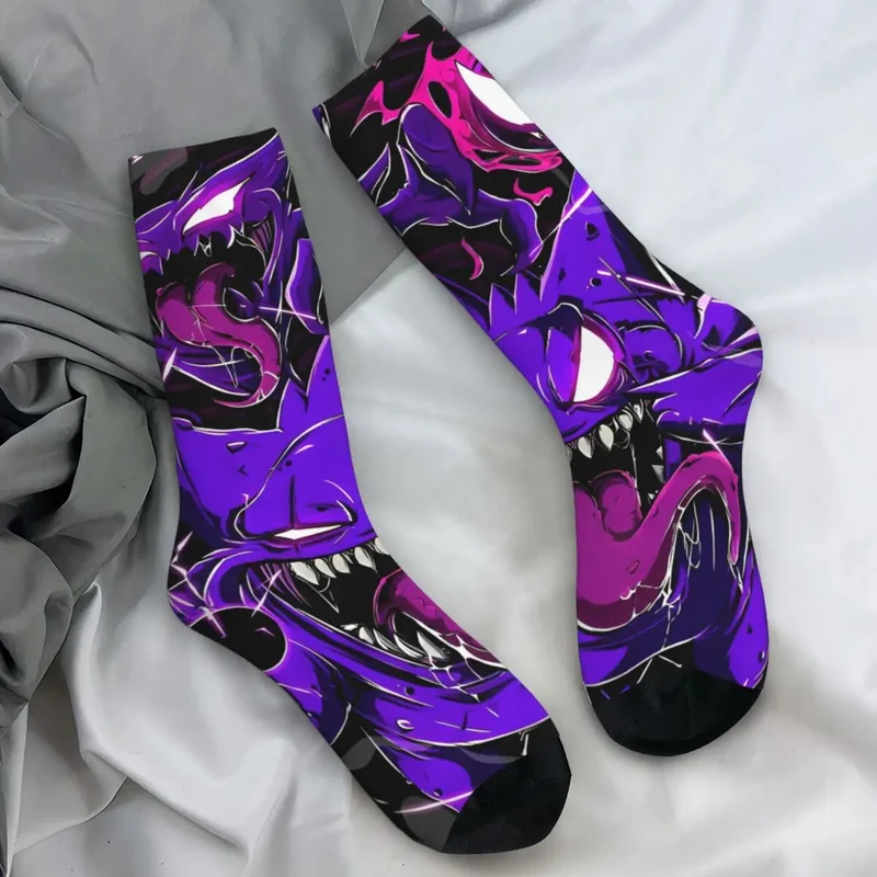 Chaussettes Gengar colorées dans de nombreux motifs colorés