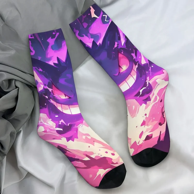 Chaussettes Gengar colorées dans de nombreux motifs colorés