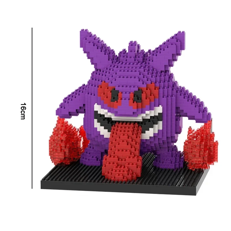 Grandes figurines Pokémon Gengar ou Piplup Plinfa Micro Clamp-Building Block