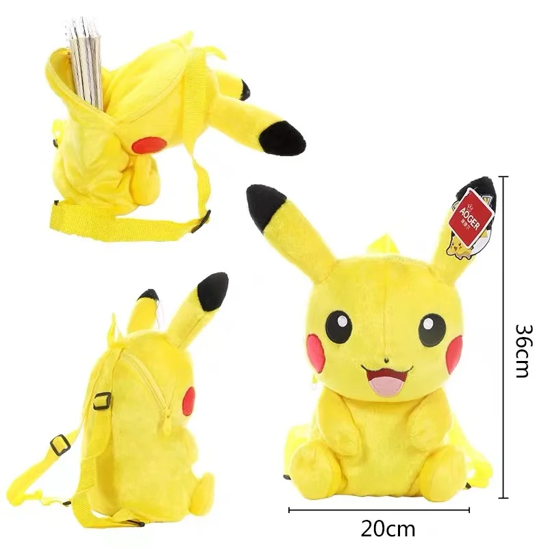 Sac à dos en peluche Pokémon Pikachu (environ 35 cm)