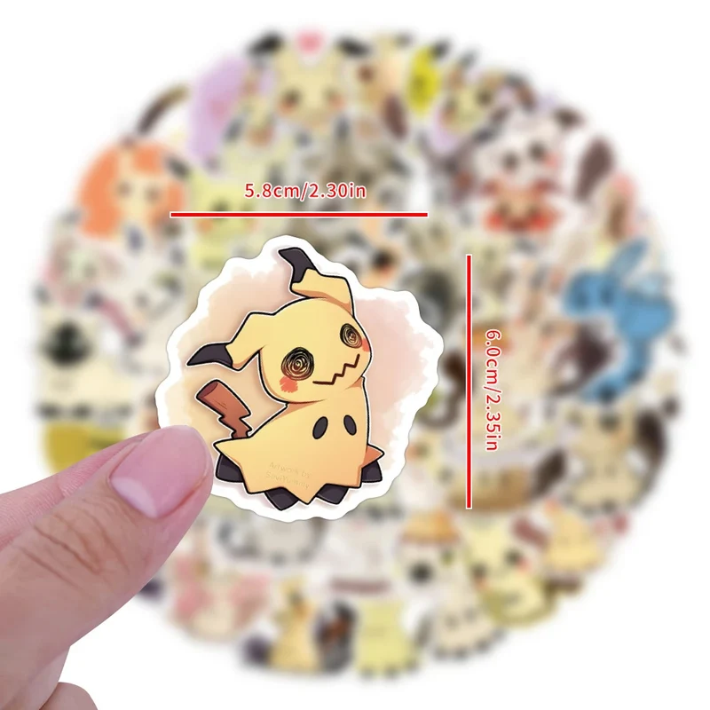 Autocollant Pokémon Mimikyu Mimigma (10/30/55 pcs.)