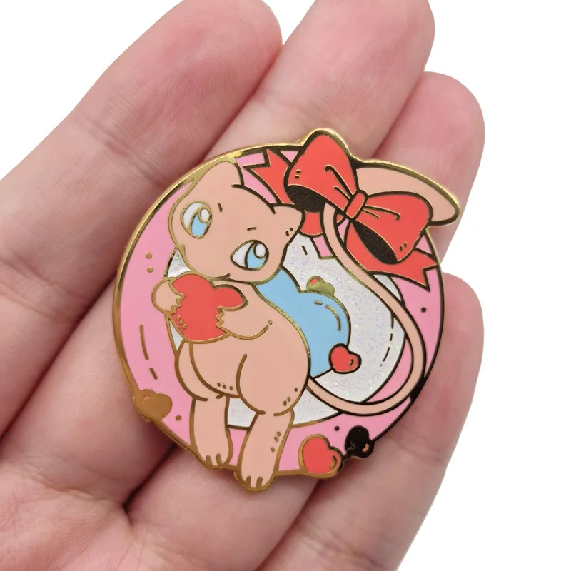 Broche élégante avec badge d'anime Pokémon