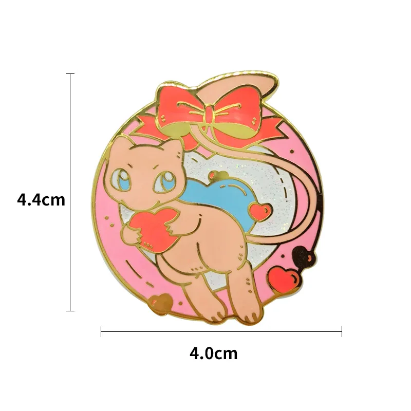 Broche élégante avec badge d'anime Pokémon