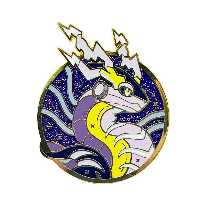 Broche élégante avec badge d'anime Pokémon