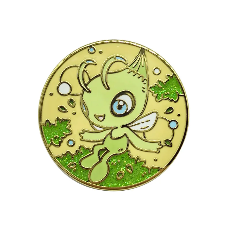 Broche élégante avec badge d'anime Pokémon
