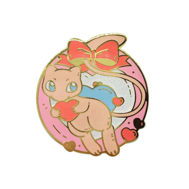 Broche élégante avec badge d'anime Pokémon