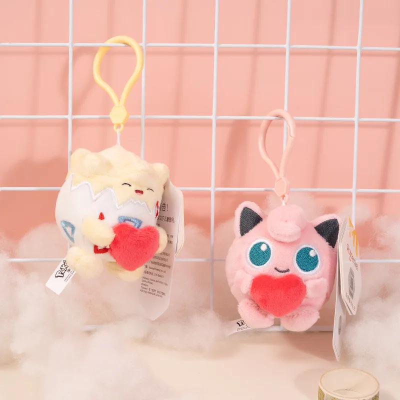 Pendentif en peluche Pokémon mignon avec coeur