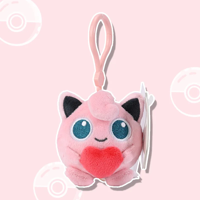 Pendentif en peluche Pokémon mignon avec coeur