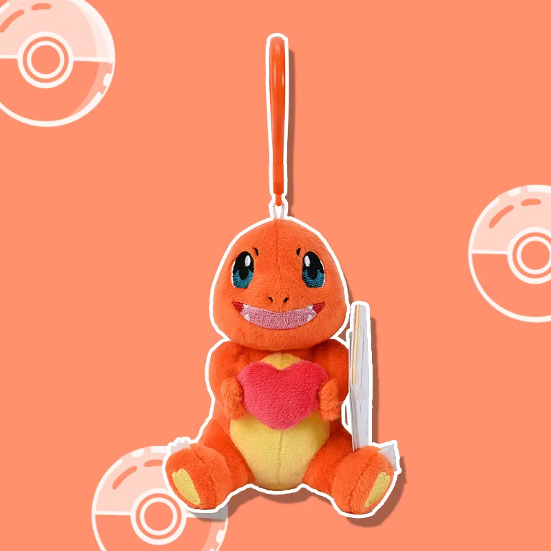 Pendentif en peluche Pokémon mignon avec coeur