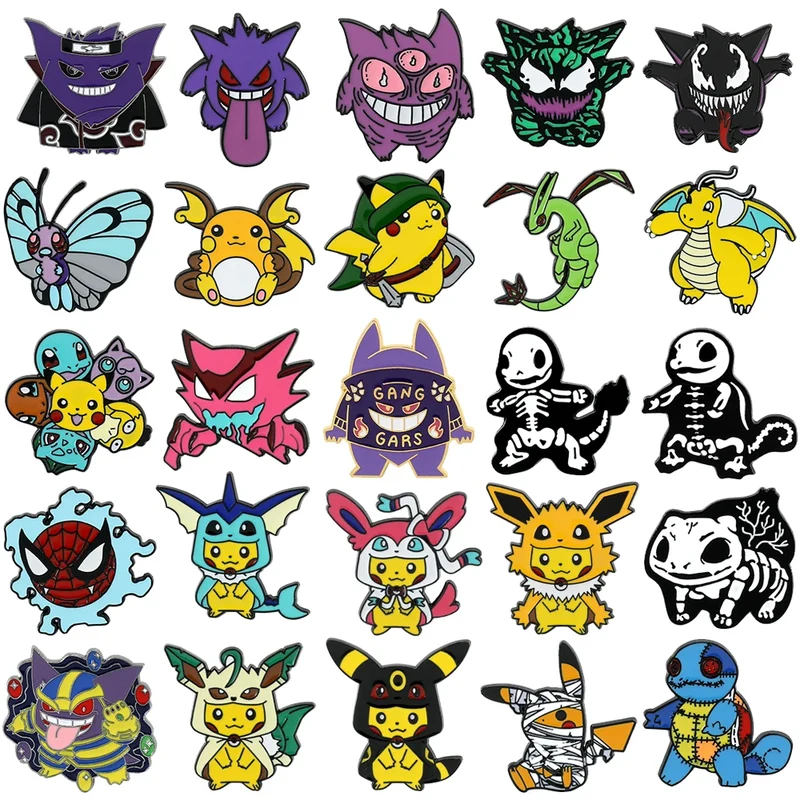 Badges et épingles Pokémon Pikachu - 30 modèles au choix