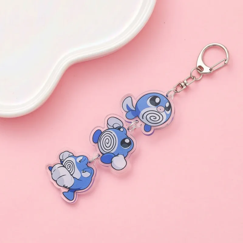 Porte-clés en acrylique avec dessin animé Pokémon mignon
