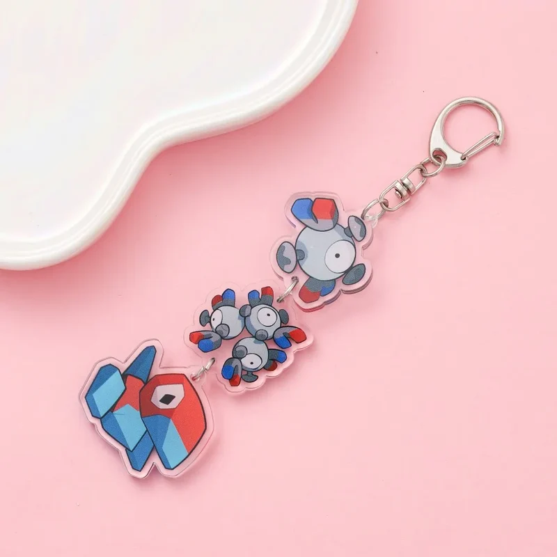 Porte-clés en acrylique avec dessin animé Pokémon mignon