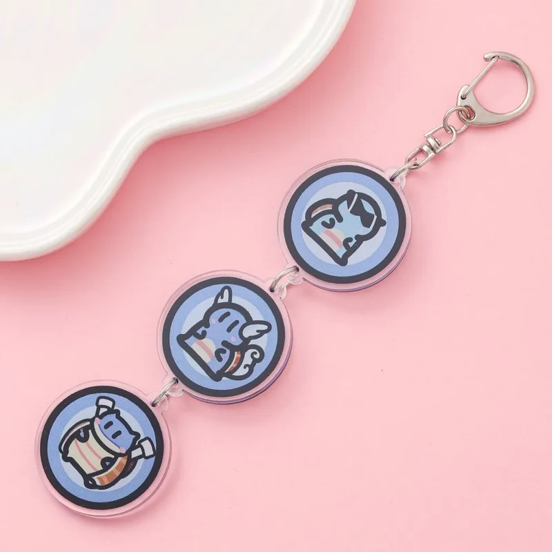 Porte-clés en acrylique avec dessin animé Pokémon mignon