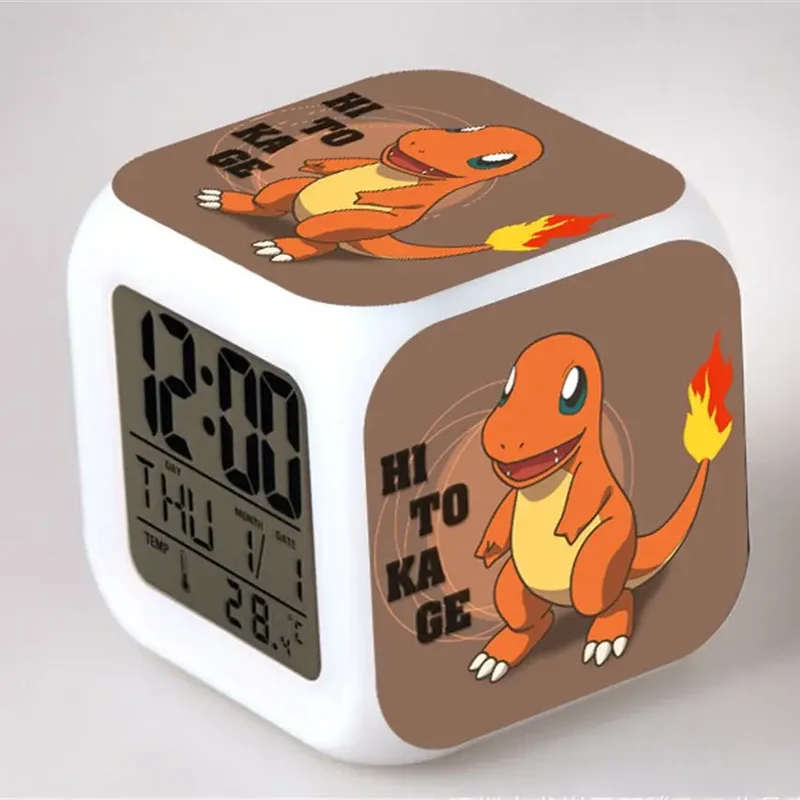 Réveil Pokémon Anime avec LED et fonction alarme dans de nombreux modèles