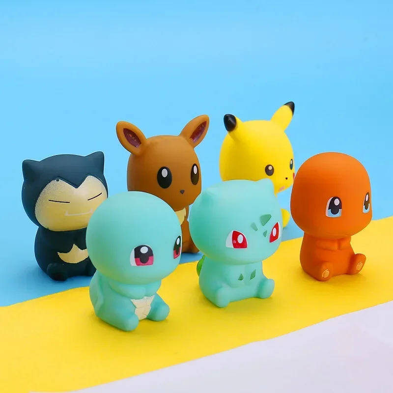 6 pièces. Figurines de bain Pokémon dans un ensemble de valeur pour baignoire, etc.