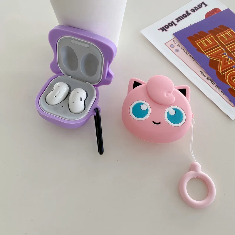 Étuis de protection Jigglypuff ou Snorlax pour Samsung Galaxy Buds Live 2 Pro 2